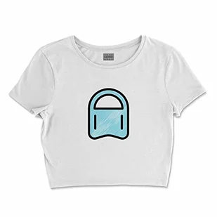Bona Basics, Damski T-shirt basic, z nadrukiem cyfrowym, 100 bawełny, biały, swobodny, damski top, rozmiar: XL, biały, XL - Koszulki i topy damskie - miniaturka - grafika 1