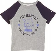 Bluzki damskie - Puma PUMA t-shirt bluzka koszulka z nadrukiem 164 - miniaturka - grafika 1