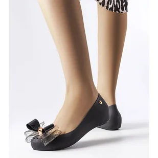 D/GMR Czarne balerinki meliski z kokardką Jerome - ButyModne - Baleriny - miniaturka - grafika 1