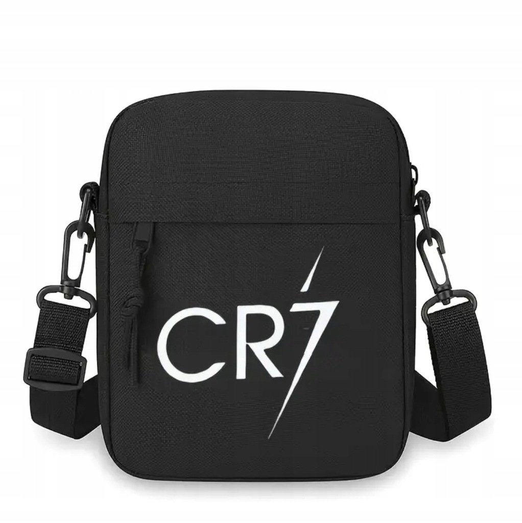 Torba Na Ramię Cristiano Ronaldo CR7 Shoulder Bag Czarny Piłkarski Prezent