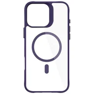 Etui i futerały do telefonów - Etui 3MK Satin Guardx MagCase do Apple iPhone 16 Pro Max Przezroczysto-fioletowy - miniaturka - grafika 1