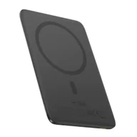 Powerbanki - Powerbank magnetyczny Ultra-Slim 5000mAh 20W PicoGo AM41 MagSafe z kablem USB-C 30cm - czarny - miniaturka - grafika 1