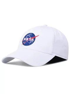 Czapki męskie - Alpha Industries Czapka z daszkiem Nasa Cap 186903 Biały - grafika 1