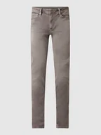 Spodnie męskie - Jeansy o kroju slim fit z dodatkiem streczu - miniaturka - grafika 1