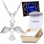 Łańcuszki - Naszyjnik srebrny łańcuszek 925 z Ptakiem Jaskółka Ptak Koliber SREBRO - miniaturka - grafika 1