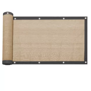 Rebecca Mobili Ekran Prywatności, Oslona Ogrodzenia, HDPE, Beżowy, ze Wzmocnionymi Oczkami, do Tarasu Ogrodowego 1,5x10 mt - Parasole ogrodowe - miniaturka - grafika 1