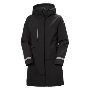 Damski Płaszcz ocieplany HELLY HANSEN W ADORE INS RAIN COAT 53655_990 – Czarny - Płaszcze damskie - miniaturka - grafika 1