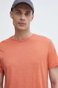 Icebreaker t-shirt sportowy Merino 150 Tech Lite III kolor czerwony gładki IB0A56WLX021 - Koszulki męskie - miniaturka - grafika 1