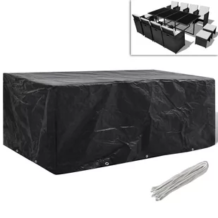 vidaXL vidaXL Pokrywa na meble ogrodowe 229x113 cm z 10 oczkami - Pokrowce na meble ogrodowe - miniaturka - grafika 1