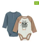 Body dla niemowląt - COOL CLUB Body (2 szt.) w kolorze jasnobrązowym i niebieskim - miniaturka - grafika 1