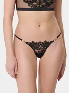 Majtki damskie - Bluebella Stringi Olympia 42266 Czarny - miniaturka - grafika 1