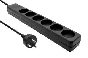 MicroConnect Danish Power Strip 6-way - Listwy zasilające - miniaturka - grafika 1