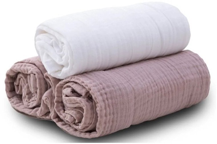 Pielucha MUSLIN 3 pak incl.1x tetra, roz. 70x80