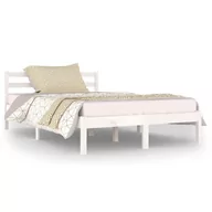 Łóżka - Białe sosnowe łóżko skandynawskie 120x200 cm - Lenar 4X - miniaturka - grafika 1