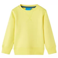 Bluzy dla dziewczynek - Bluza dziecięca polarowa jasnożółta 92cm - miniaturka - grafika 1