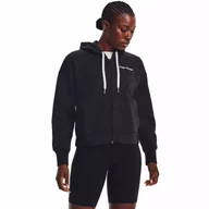 Bluzy sportowe damskie - Bluza damska Under Armour Essential Script FZ - miniaturka - grafika 1