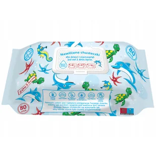 Testeo, chusteczki nawilżane dla dzieci i niemowląt od 1 dnia życia, 99,8% wody, 80 sztuk - Chusteczki nawilżane - miniaturka - grafika 1
