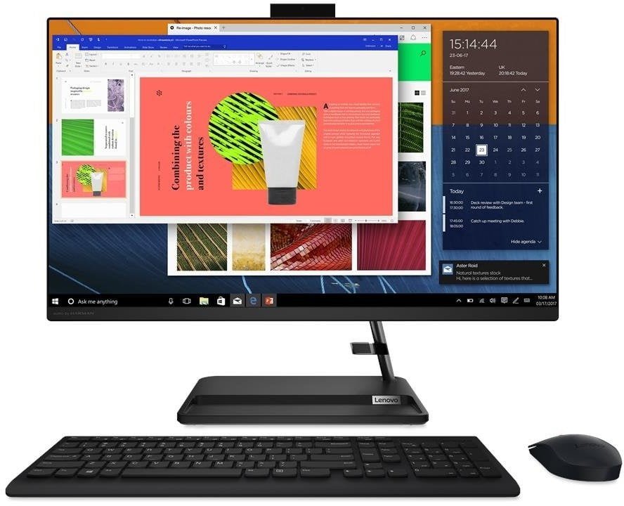 Komputer AiO Lenovo IdeaCentre 3 27ALC6 / F0FY00ARMB / Ryzen 5 / 8GB / 256GB / AMD Radeon / FullHD / Win 11 / Czarny