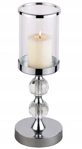 Świecznik Szklany Lampion Glamour 2 Kryształ. Kule - Lampiony i znicze - miniaturka - grafika 1