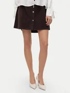 Spódnice - Vero Moda Spódnica mini Etta 10315342 Brązowy Regular Fit - miniaturka - grafika 1