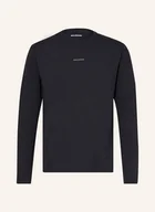 Koszulki męskie - Salomon Koszulka Z Długim Rękawem Trackline schwarz - SALOMON - miniaturka - grafika 1