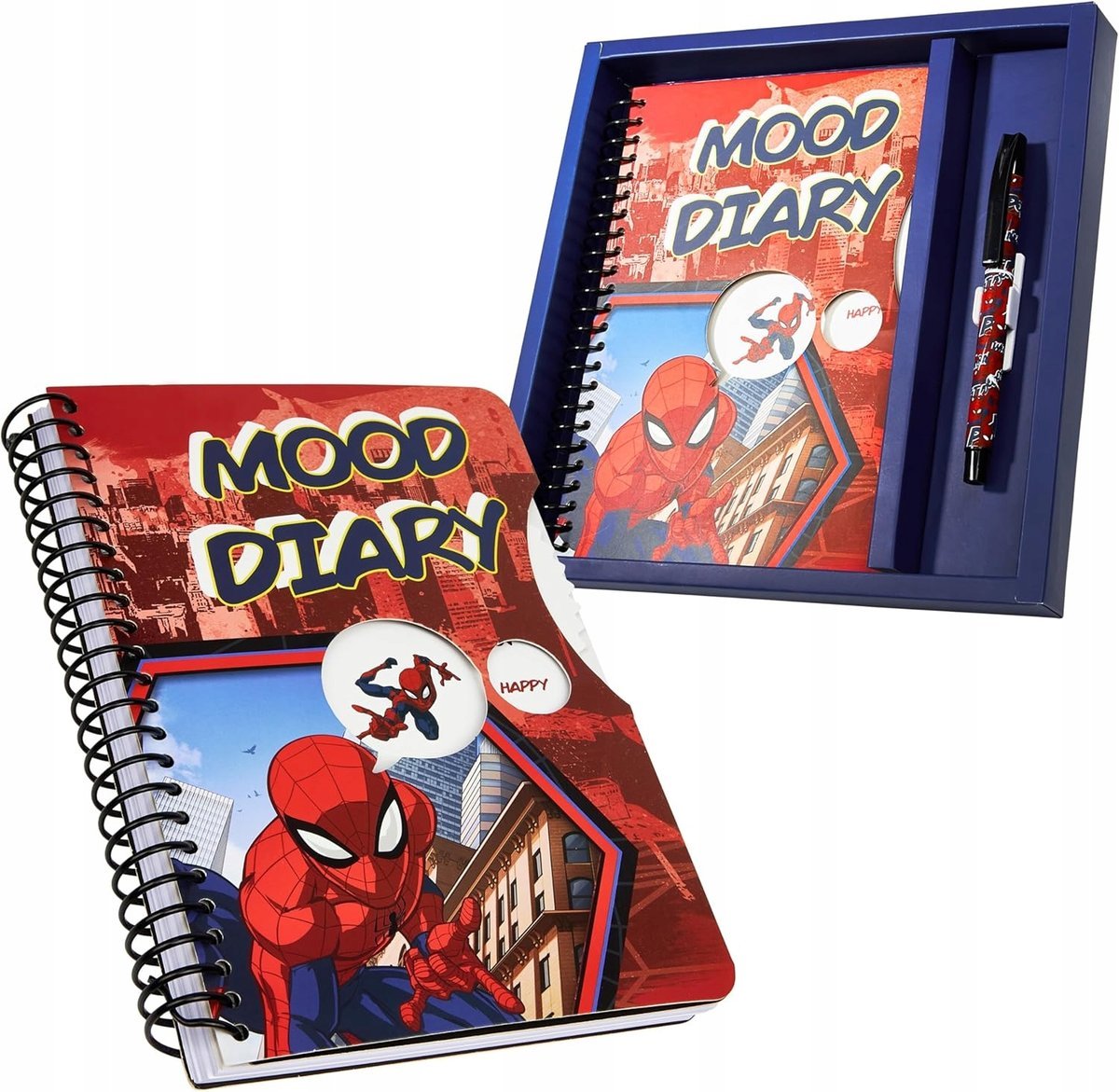 Notatnik Pamiętnik SpiderMan Zeszyt Marvel A5 z najklejkami i długopisem