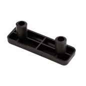 Zawiasy, okucia i inne akcesoria - Ślizgacz podwójny czarny 8 sztuk - miniaturka - grafika 1