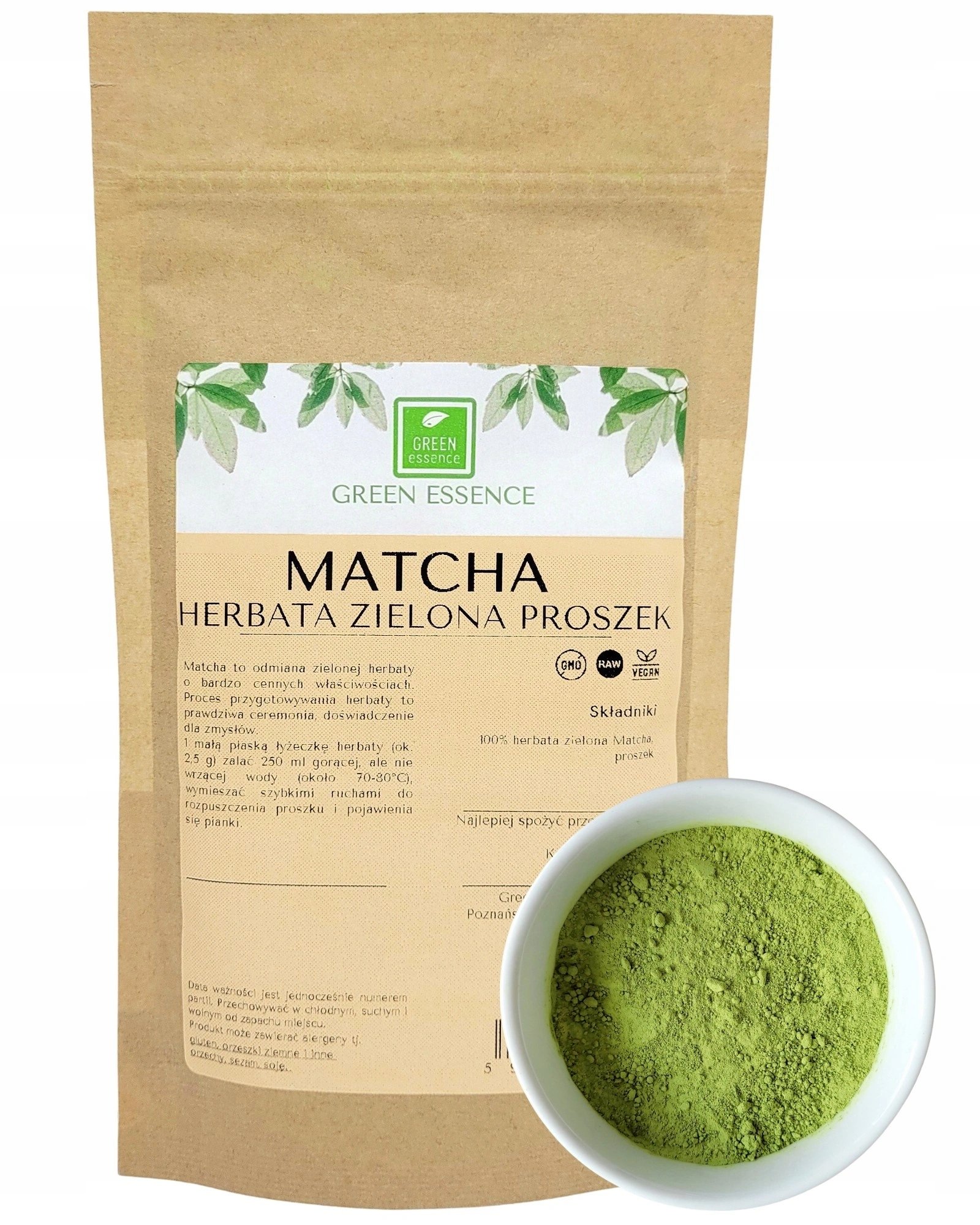 Matcha Herbata Japońska 1kg zielona codzienna do latte tradycyjna 1000g