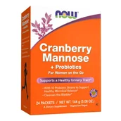 Suplementy naturalne - Now Foods Cranberry Mannose + Probiotics TT001773 - miniaturka - grafika 1