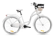 Rowery - Goetze, Rower Miejski Style 26" Alu 3 Biegi Biały, Kosz - miniaturka - grafika 1