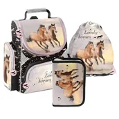 Zestawy szkolne - ZESTAW SZKOLNY 3-ELEMENTÓW KONIE KOŃ HORSE PP25HA PASO - miniaturka - grafika 1