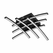 Oprawy, klosze i abażury - Plafon Beryl czarny LED Inspire - miniaturka - grafika 1