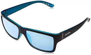Alpina Unisex - Dorośli, KACEY Okulary przeciwsłoneczne, black matt-blue/blue, One Size A8523333 - Okulary przeciwsłoneczne - miniaturka - grafika 1