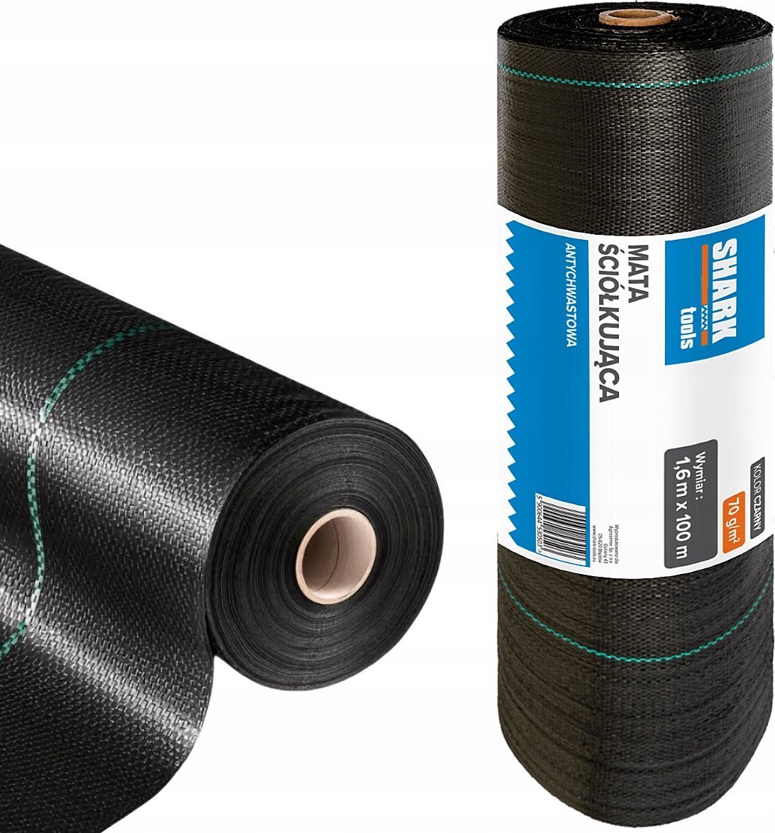 Shark Tools Agrotkanina Mata ściółkująca 1.6x100m 70g/m2 antychwastowa