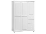 Szafy - Szafa sosnowa 3D nr4 S120 biała - miniaturka - grafika 1