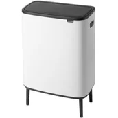 Kosze na śmieci - Brabantia Kosz na śmieci Bo Touch Bin Hi 2 x 30 l biały 130601 - miniaturka - grafika 1