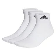 Skarpetki męskie - Skarpety za kostkę ADIDAS T SPW ANK 3P HT3468 – Biały - miniaturka - grafika 1