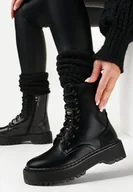 Botki damskie - Czarne Botki Orryss - miniaturka - grafika 1