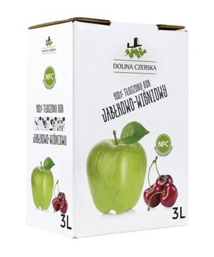 Dolina Czerska Nfc Sok tłoczony Jabłko-wiśnia 3l karton