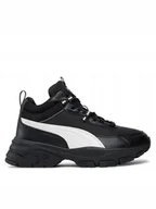 Sneakersy damskie - Puma Sneakersy Cassia Via Mid 391309 08 Czarny - miniaturka - grafika 1