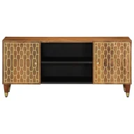 Szafki RTV - vidaXL Szafka pod TV 105x33x46 cm lite drewno mango - miniaturka - grafika 1