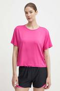 Koszulki sportowe damskie - Under Armour t-shirt treningowy Motion kolor różowy - miniaturka - grafika 1