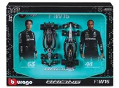 Samochody i pojazdy dla dzieci - Mercedes-AMG W15 Hamilton Russell ZESTAW BOLIDÓW F1 1:43 BBURAGO 18-38115 - miniaturka - grafika 1