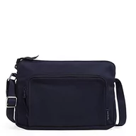 Portfele - Vera Bradley Iconic RFID Little Hipster, bawełna, damska torba krzyżowa, Lotos śniegu, jeden rozmiar, Klasyczny granatowy - bawełna z recyklingu - miniaturka - grafika 1