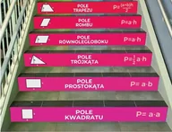 Pomoce naukowe - Naklejki na schody: Pola figur - miniaturka - grafika 1