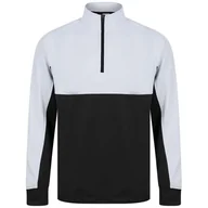 Bluzy sportowe męskie - Męska Bluza Dresowa Z Zamkiem Błyskawicznym W Bloku Kolorystycznym - miniaturka - grafika 1