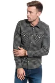 Koszule męskie - Lee Clean Western Shirt Serpico Green L644Rfoj-M - miniaturka - grafika 1