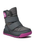 Buty dla dziewczynek - Sorel Śniegowce Childrens Whitney II Strap Wp NC3919 Szary - miniaturka - grafika 1