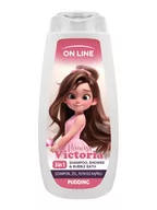 Kosmetyki kąpielowe dla dzieci - ON LINE KIDS Princess Victoria 3w1 Szampon, żel, płyn do kąpieli - Pudding 400 ml - miniaturka - grafika 1