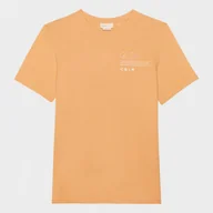 Koszulki męskie - Męski t-shirt z nadrukiem Outhorn OTHWSS24TTSHM1490 - pomarańczowy - miniaturka - grafika 1